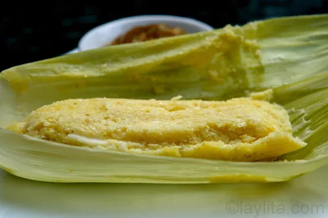 Humita de dulce con pasas
